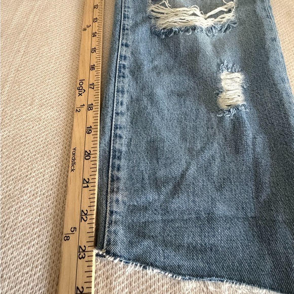 PAIGE Light Blue Distressed Boyfriend Jeans - Picture 11 of 15